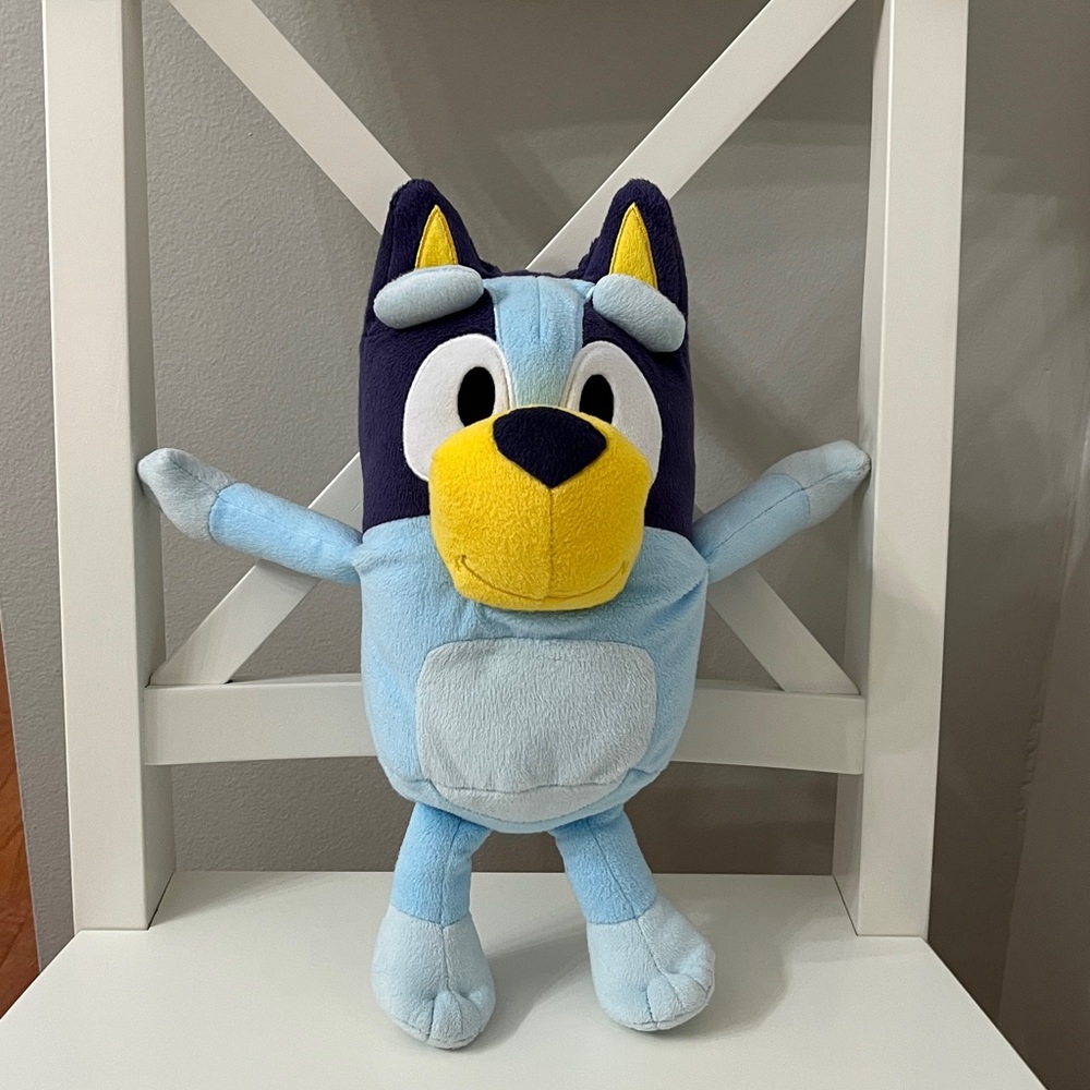 Bluey, baby toddler talking soft toy,